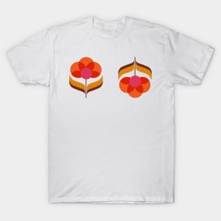 Retro Flower - White T-Shirt